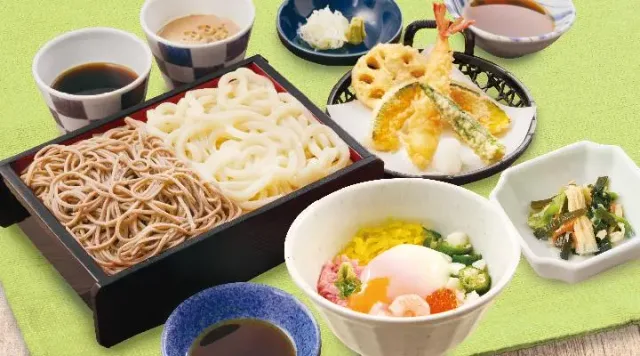 合い盛り夢庵御膳(小うまか丼)(夢庵)