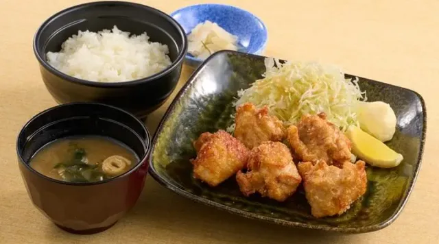 若鶏の唐揚げランチ(夢庵)
