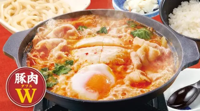 豆富豚チゲ(お肉ダブル)と鍋セット(夢庵)
